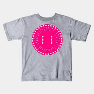 Simplistic Pink/White Spiral Kids T-Shirt